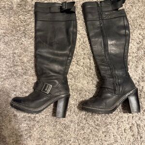 Harley-Davidson Black Heeled Boots